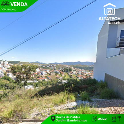 Terreno à Venda, 597 m² em Jardim Bandeirantes - Poços De Caldas