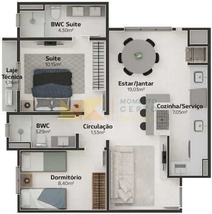 Imagem Apartamento com 2 Quartos à Venda, 66 m² em água Verde - Blumenau Imagem Apartamento com 2 Quartos à Venda, 66 m² em água Verde - Blumenau