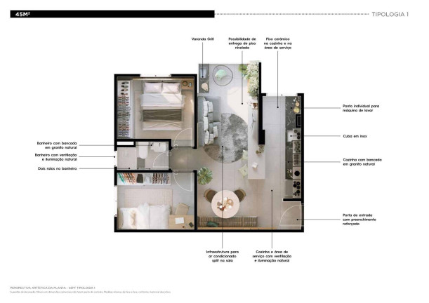 Imagem Apartamento com 2 Quartos à Venda, 45 m² em Campestre - Santo André Imagem Apartamento com 2 Quartos à Venda, 45 m² em Campestre - Santo André