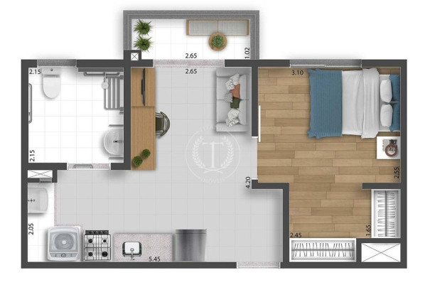 Imagem Apartamento com 2 Quartos à Venda, 38 m² em Picanço - Guarulhos