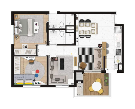 Imagem Apartamento com 3 Quartos à Venda, 75 m² em Vila Apiai - Santo André Imagem Apartamento com 3 Quartos à Venda, 75 m² em Vila Apiai - Santo André