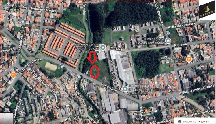Imagem Terreno à Venda, 960 m² em Campo Pequeno - Colombo Imagem Terreno à Venda, 960 m² em Campo Pequeno - Colombo