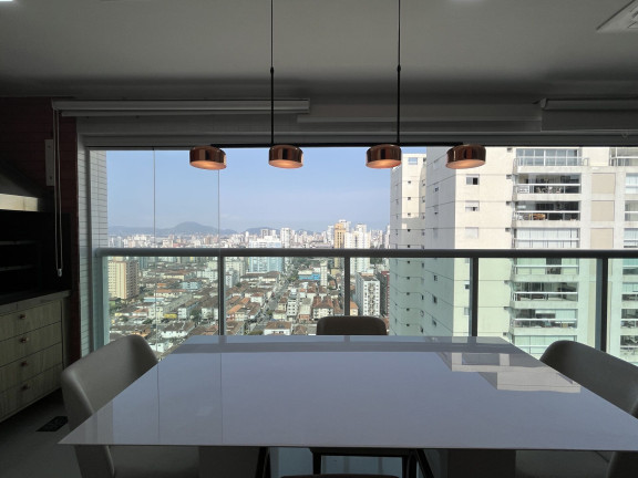 Imagem Apartamento com 3 Quartos para Alugar, 158 m² em Embaré - Santos
