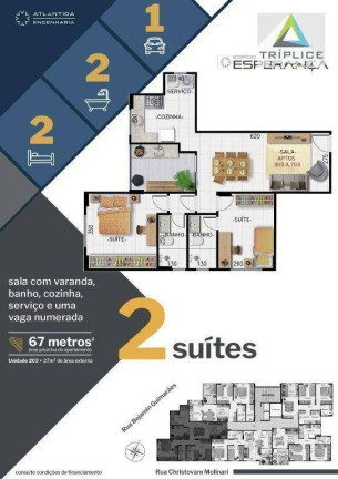 Imagem Apartamento com 2 Quartos à Venda, 48 m² em Morro Da Glória - Juiz De Fora