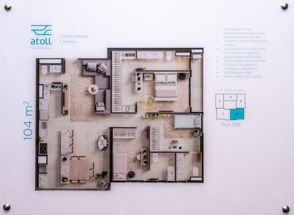 Imagem Apartamento com 3 Quartos à Venda, 104 m² em Setor Marista - Goiânia