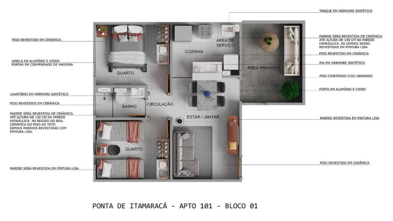 Imagem Apartamento com 2 Quartos à Venda, 44 m² em Rio Doce - Paulista Imagem Apartamento com 2 Quartos à Venda, 44 m² em Rio Doce - Paulista