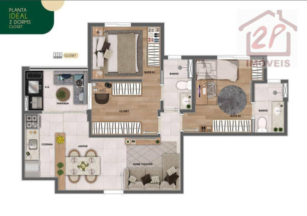 Imagem Apartamento com 3 Quartos à Venda, 75 m² em Parque Industrial - São José Dos Campos