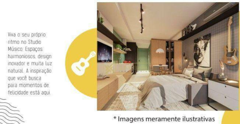 Imagem Studio com 1 Quarto à Venda, 31 m² em Trindade - Florianópolis Imagem Studio com 1 Quarto à Venda, 31 m² em Trindade - Florianópolis
