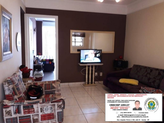Imagem Apartamento com 2 Quartos à Venda, 67 m² em Gonzaga - Santos