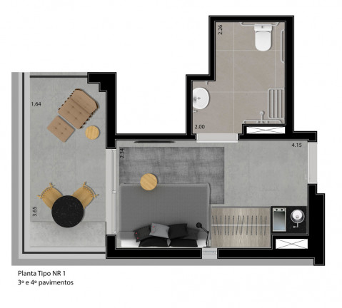 Imagem Apartamento com 1 Quarto à Venda, 82 m² em Perdizes - São Paulo