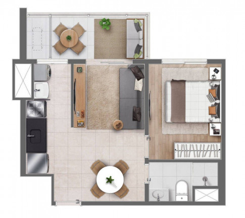 Imagem Apartamento com 2 Quartos à Venda, 57 m² em Centro - Campinas Imagem Apartamento com 2 Quartos à Venda, 57 m² em Centro - Campinas