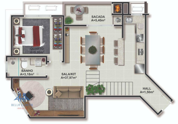 Imagem Imóvel com 3 Quartos à Venda, 102 m² em Itacorubi - Florianópolis