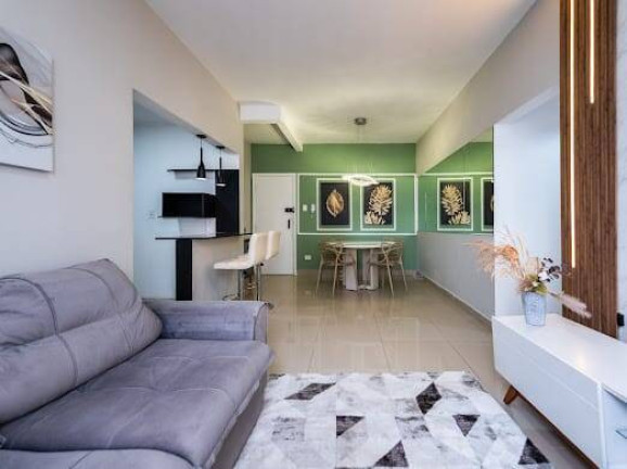 Apartamento com 2 Quartos para Alugar, 86 m² em Ponta Da Praia - Santos