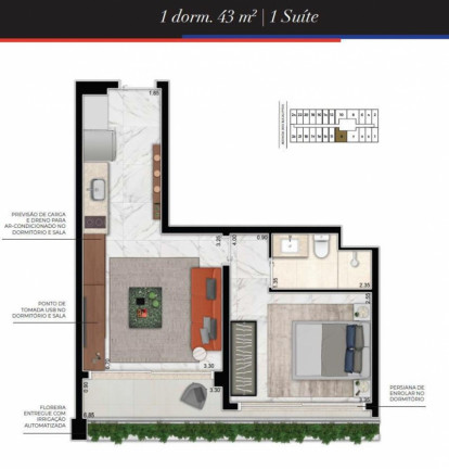 Imagem Apartamento com 1 Quarto à Venda, 48 m² em Moema - São Paulo Imagem Apartamento com 1 Quarto à Venda, 48 m² em Moema - São Paulo