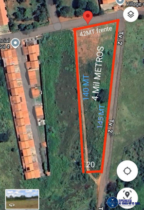 Terreno à Venda, 4 m² em Jardim Das Rosas - Goiânia
