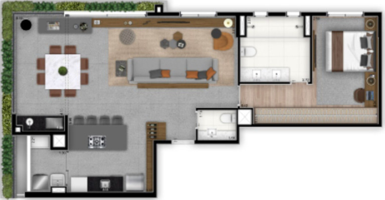 Imagem Apartamento com 2 Quartos à Venda, 145 m² em Brooklin Novo - São Paulo Imagem Apartamento com 2 Quartos à Venda, 145 m² em Brooklin Novo - São Paulo