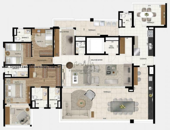 Imagem Apartamento com 3 Quartos à Venda, 213 m² em Morumbi - São Paulo Imagem Apartamento com 3 Quartos à Venda, 213 m² em Morumbi - São Paulo