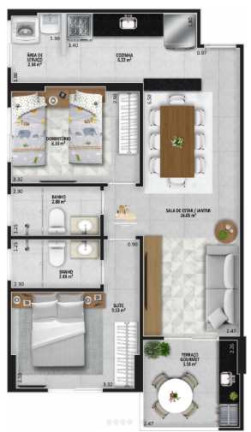 Imagem Apartamento com 2 Quartos à Venda, 63 m² em Aviação - Praia Grande Imagem Apartamento com 2 Quartos à Venda, 63 m² em Aviação - Praia Grande