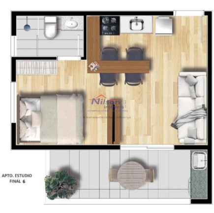 Imagem Apartamento com 1 Quarto à Venda, 30 m² em Vila Galvão - Guarulhos