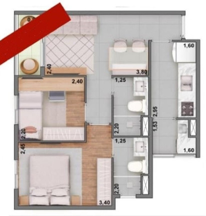 Imagem Apartamento com 2 Quartos à Venda, 48 m² em Vila Esperança - São Paulo Imagem Apartamento com 2 Quartos à Venda, 48 m² em Vila Esperança - São Paulo