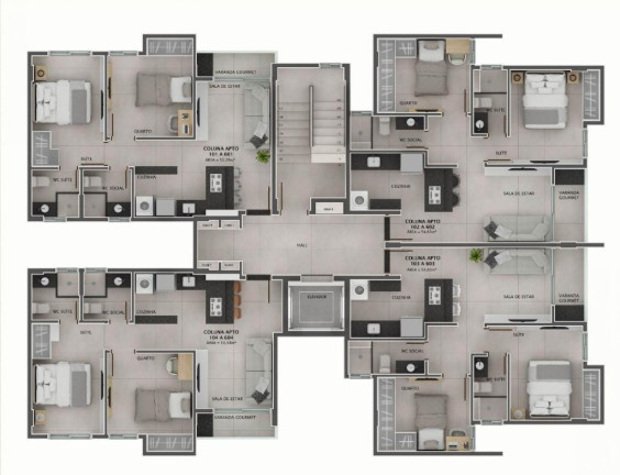 Imagem Apartamento com 2 Quartos à Venda, 55 m² em Bessa - João Pessoa Imagem Apartamento com 2 Quartos à Venda, 55 m² em Bessa - João Pessoa