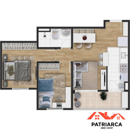 Imagem Apartamento com 2 Quartos à Venda, 51 m² em Bela Alainça - Campinas Imagem Apartamento com 2 Quartos à Venda, 51 m² em Bela Alainça - Campinas