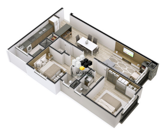 Imagem Apartamento com 3 Quartos à Venda, 111 m² em Planalto - Gramado Imagem Apartamento com 3 Quartos à Venda, 111 m² em Planalto - Gramado