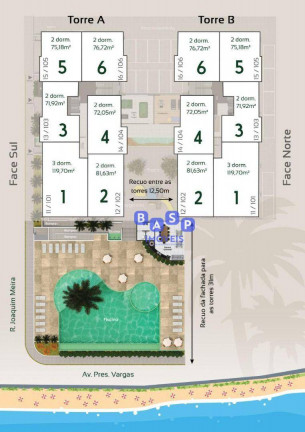 Imagem Apartamento com 3 Quartos à Venda, 119 m² em Centro - Itanhaém Imagem Apartamento com 3 Quartos à Venda, 119 m² em Centro - Itanhaém