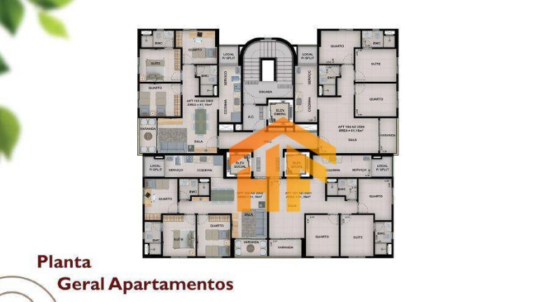 Imagem Apartamento com 3 Quartos à Venda, 61 m² em Zumbi - Recife