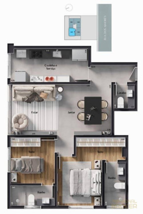 Imagem Apartamento com 2 Quartos à Venda, 68 m² em Lourdes - Belo Horizonte Imagem Apartamento com 2 Quartos à Venda, 68 m² em Lourdes - Belo Horizonte