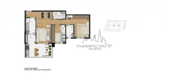 Imagem Apartamento com 2 Quartos à Venda, 76 m² em Tatuapé - São Paulo Imagem Apartamento com 2 Quartos à Venda, 76 m² em Tatuapé - São Paulo
