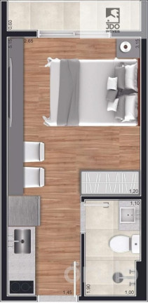 Imagem Apartamento com 1 Quarto à Venda, 18 m² em Portão - Curitiba Imagem Apartamento com 1 Quarto à Venda, 18 m² em Portão - Curitiba