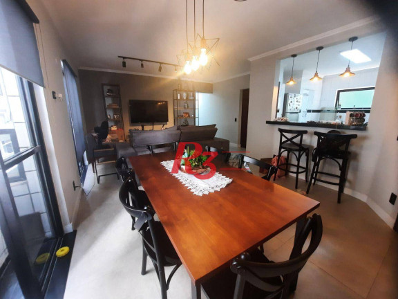 Imagem Apartamento com 3 Quartos à Venda, 121 m² em Gonzaga - Santos