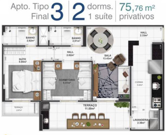 Imagem Apartamento com 2 Quartos à Venda, 76 m² em Tupi - Praia Grande Imagem Apartamento com 2 Quartos à Venda, 76 m² em Tupi - Praia Grande