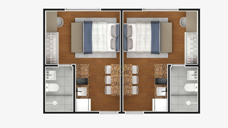 Imagem Studio com 1 Quarto à Venda, 17 m² em Guaíra - Curitiba