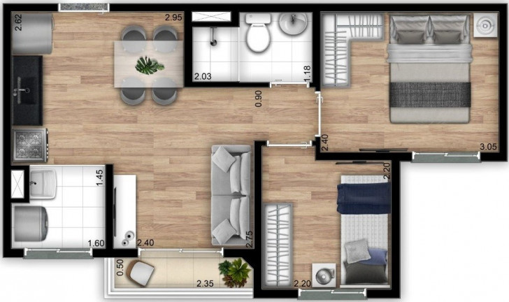 Imagem Imóvel com 2 Quartos à Venda, 32 m² em Jardim Da Pedreira - São Paulo