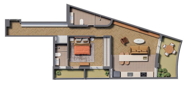 Imagem Apartamento com 1 Quarto à Venda, 88 m² em Centro - São Paulo