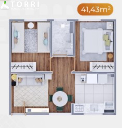 Imagem Apartamento com 2 Quartos à Venda, 41 m² em Jardim Piazza Di Roma - Sorocaba