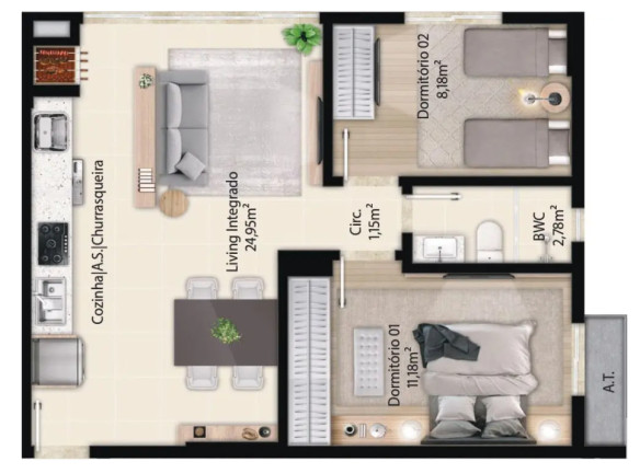 Imagem Apartamento com 2 Quartos à Venda, 54 m² em Sertãozinho - Itapema Imagem Apartamento com 2 Quartos à Venda, 54 m² em Sertãozinho - Itapema