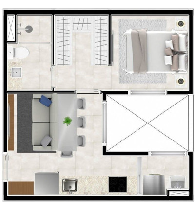 Imagem Apartamento com 1 Quarto à Venda, 25 m² em Vila Sônia - São Paulo Imagem Apartamento com 1 Quarto à Venda, 25 m² em Vila Sônia - São Paulo