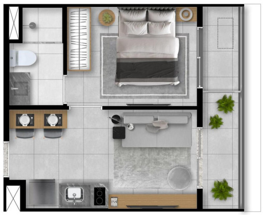 Imagem Apartamento com 2 Quartos à Venda, 45 m² em Vila Clementino - São Paulo Imagem Apartamento com 2 Quartos à Venda, 45 m² em Vila Clementino - São Paulo