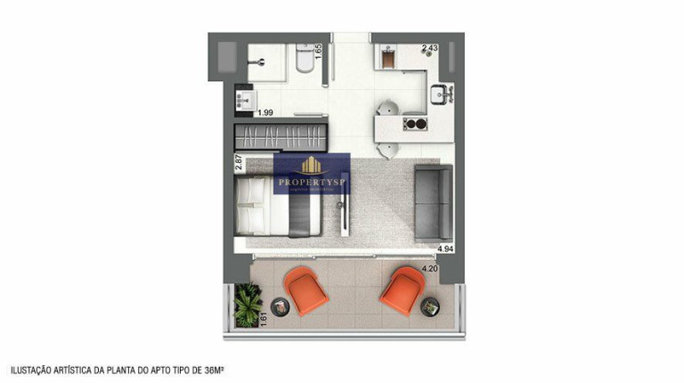 Imagem Apartamento com 1 Quarto à Venda, 46 m² em Pinheiros - São Paulo