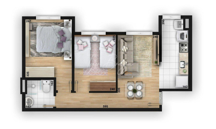 Imagem Apartamento com 2 Quartos à Venda, 61 m² em Cidade Industrial - Curitiba