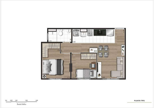 Imagem Apartamento com 2 Quartos à Venda, 40 m² em Pirituba - São Paulo