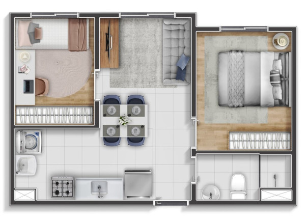 Imagem Apartamento com 2 Quartos à Venda, 33 m² em Vila Itaim - São Paulo