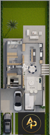 Imagem Casa de Condomínio com 4 Quartos à Venda, 262 m² em Jardim Carvalho - Ponta Grossa