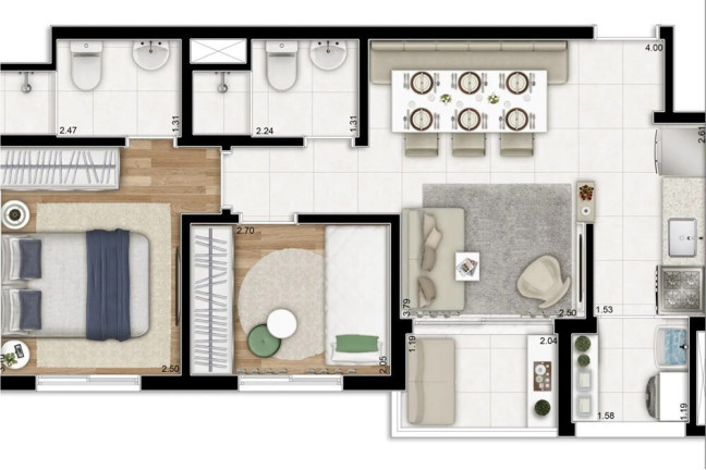 Imagem Apartamento com 2 Quartos à Venda, 50 m² em Tatuapé - São Paulo Imagem Apartamento com 2 Quartos à Venda, 50 m² em Tatuapé - São Paulo