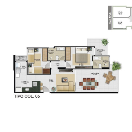 Imagem Imóvel com 3 Quartos à Venda, 115 m² em Praia Do Morro - Guarapari Imagem Imóvel com 3 Quartos à Venda, 115 m² em Praia Do Morro - Guarapari