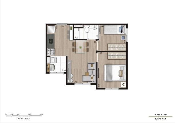 Imagem Apartamento com 2 Quartos à Venda, 37 m² em Vila Ré - São Paulo