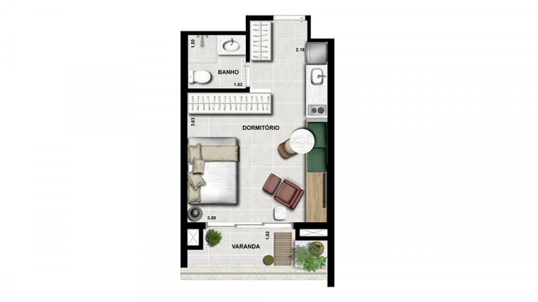 Imagem Imóvel com 1 Quarto à Venda, 24 m² em Liberdade - São Paulo Imagem Imóvel com 1 Quarto à Venda, 24 m² em Liberdade - São Paulo